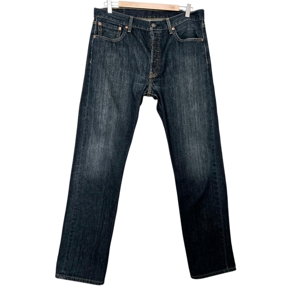 Levi’s 501 Original Fit Men’s Jeans W34 L32  Button Fly Blue Denim - Picture 12 of 12